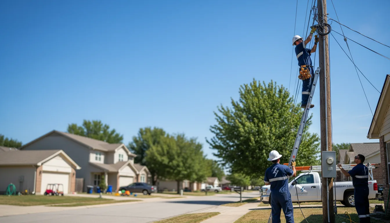 Residential electrician providing installation services in Belle Plaine, IA